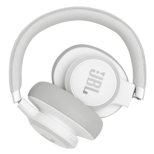 JBL Live 650BTNC - White - Wireless Over-Ear Noise-Cancelling Headphones - Detailshot 6